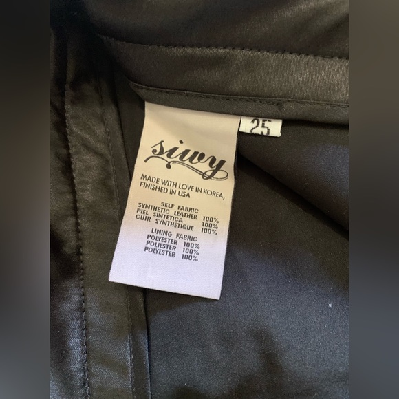 Siwy Leather Pants size 25 - Picture 3 of 6